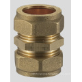 Brass Compression Fitting Straight Coupler CxC